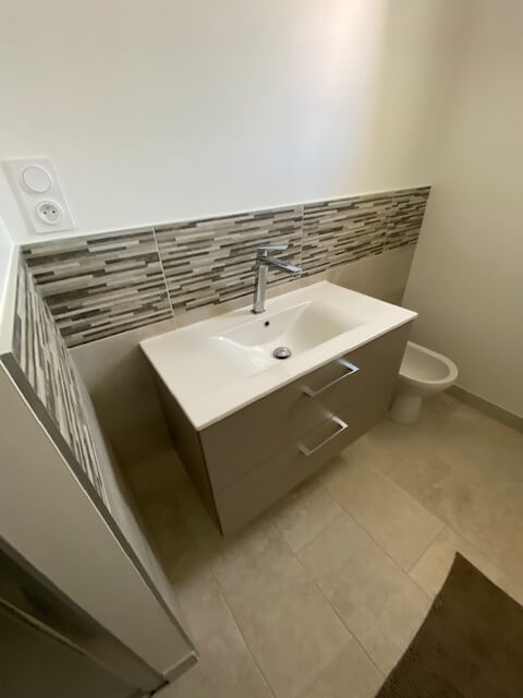 Réalisation d'un carreleur à Fontenay le Comte