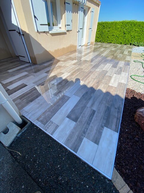 Réalisation d'un carreleur à Fontenay le Comte