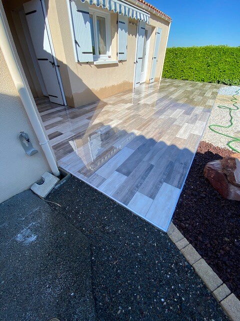 Réalisation d'un carreleur à Fontenay le Comte